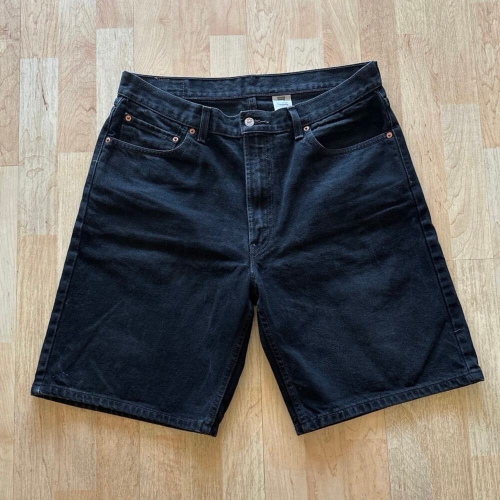 *Levi’s Men’s Black Jean Long Shorts Size 36 Levi Strauss & Co